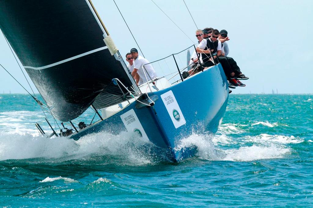 Rob Hanna’s TP52 Shogun V, monohull line honours winner of the Melbourne to Geelong passage race - Festival of Sails 2015 © Teri Dodds http://www.teridodds.com